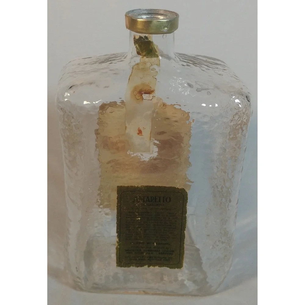 RARE Vintage Amaretto di Saronno 1.75L Empty Bottle Italy Washed No Cap